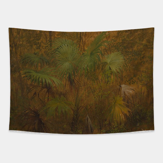 Thatch Palm, Jamaica by Frederic Edwin Church Tapestry by Classic Art Stall