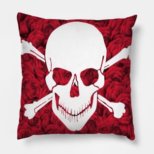 Skull floral frag Pillow