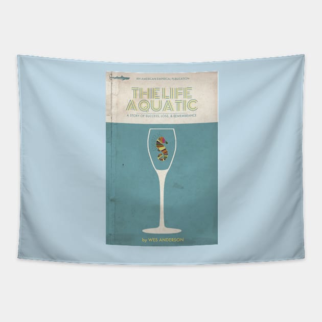 The Life Aquatic Book Cover Tee Tapestry by trevorduntposterdesign