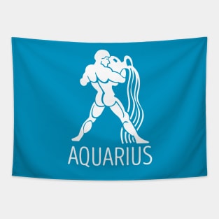 Astrological Zodiac Tee Shirts - Aquarius the Water-Bearer Tapestry