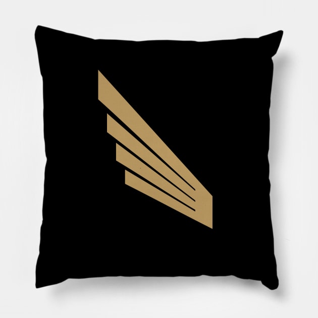 LAFC Gold Wing Pillow by Neverworldian