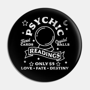 Gypsy Fortune Teller Psychic Readings Tarot Crystal Ball Pin