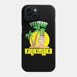 Mele Kalikimaka Christmas Santa Shaka Hawaii Phone Case