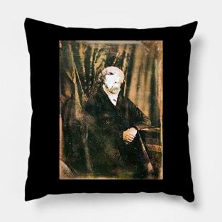 Creepy Old Photo Collage Pillow