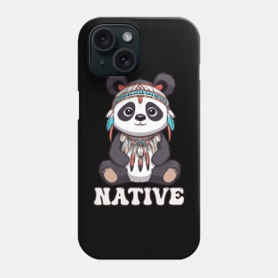 Native American Indigenous Panda Phone Case