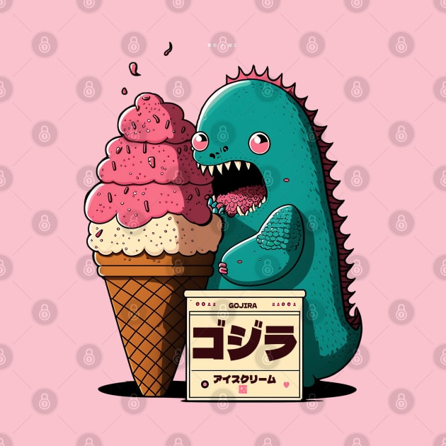 kawaii godzilla by bmron