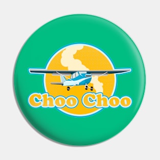 Funny Choo Choo Plane Pin