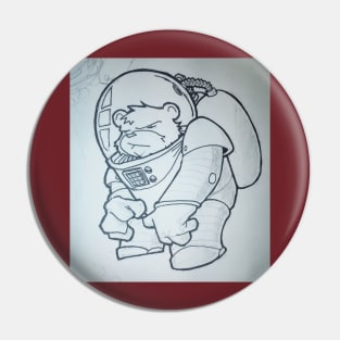 Space bear Pin