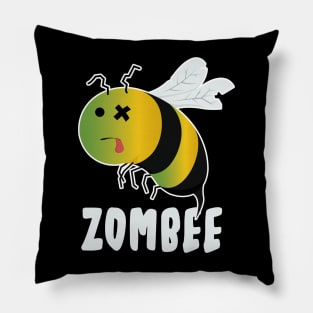 Funny Bee Puns ~ Zombee Pillow