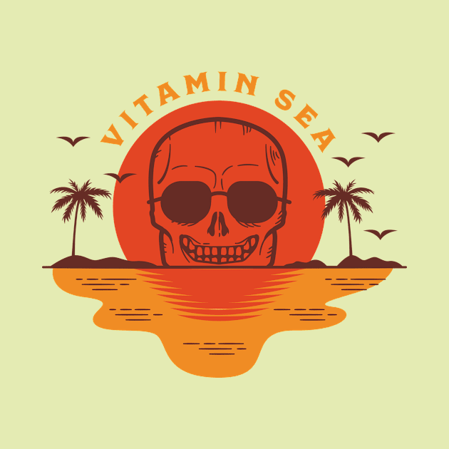 Vitamin Sea Vintage skeleton by waltzart