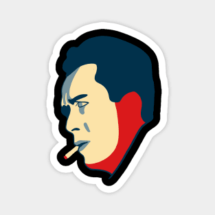 Albert Camus - French Philosophy Existentialist - Red Blue Edition Magnet