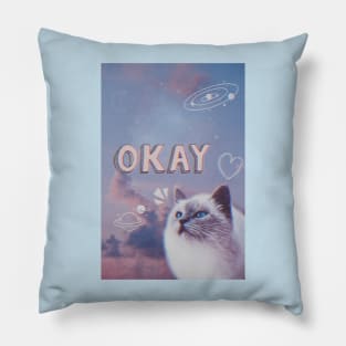 See You Space Cat Pillow