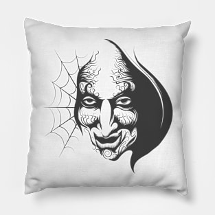 Evil Wizard Face Pillow