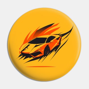 Sports Car Lamborghini Design Pin