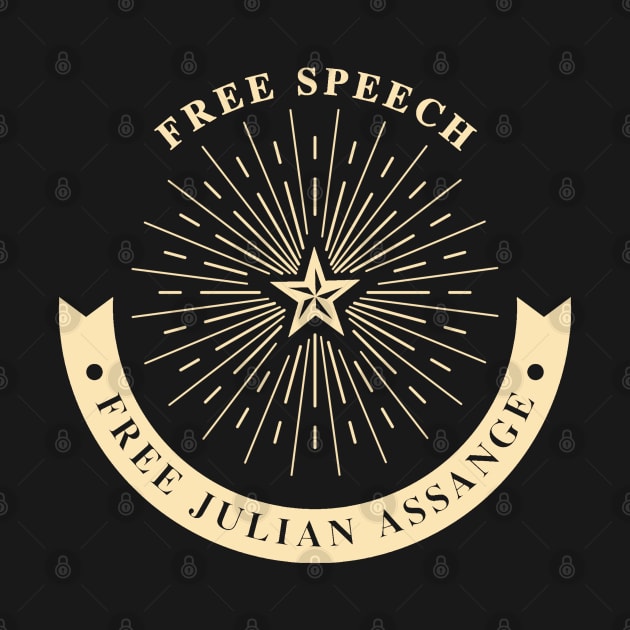 Free Speech Free Julian Assange by CharJens