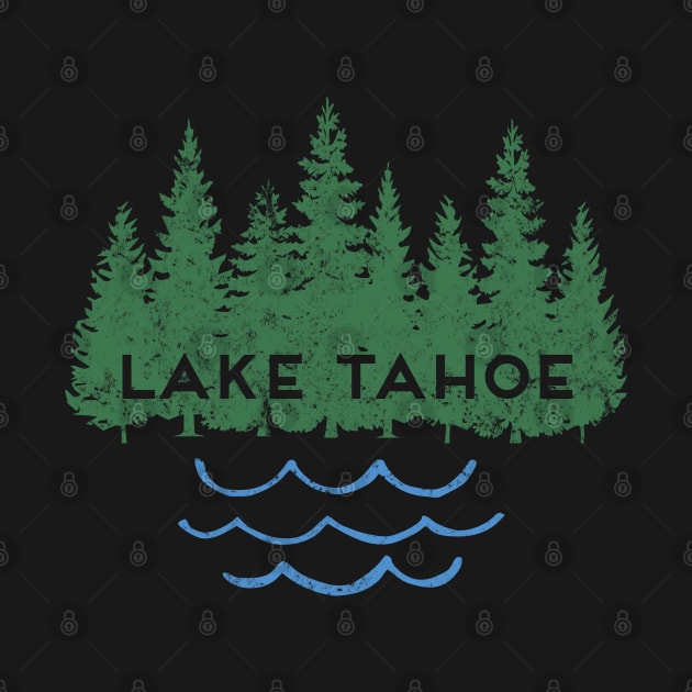 Lake Tahoe California Nevada Ski Mountain Resort Moon Trees by Pine Hill Goods
