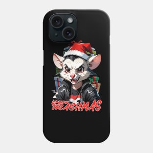 Crazy trashmas, opossum, Christmas Phone Case