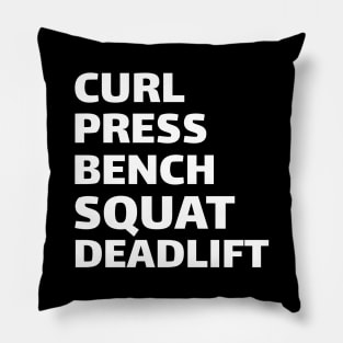 Workout Motivation | Curl Press Bench Squat Deadlift Pillow