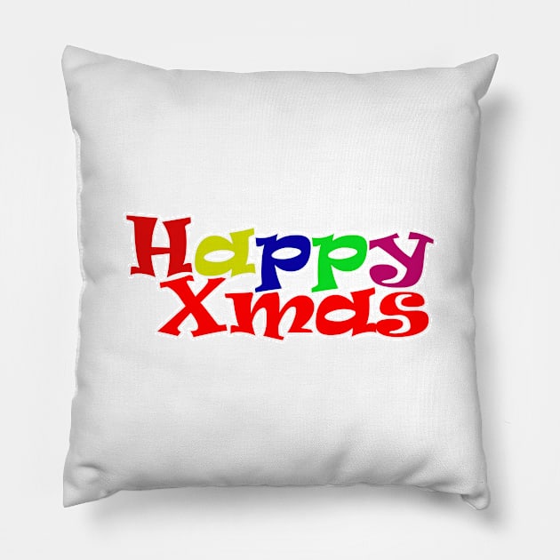 happy Xmas Pillow by sarahnash