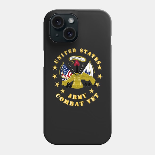 US Army Center - Combat Veteran Phone Case by Bettino1998