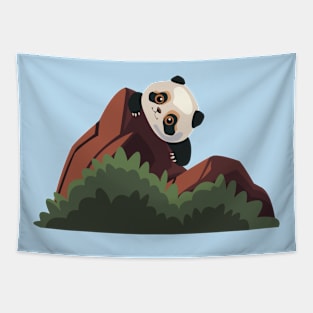 Panda with nature Tapestry