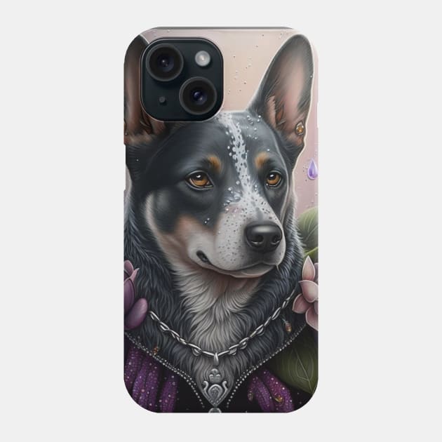 Australian Cattle Dog Enchanted Elegance Phone Case by Enchanted Reverie