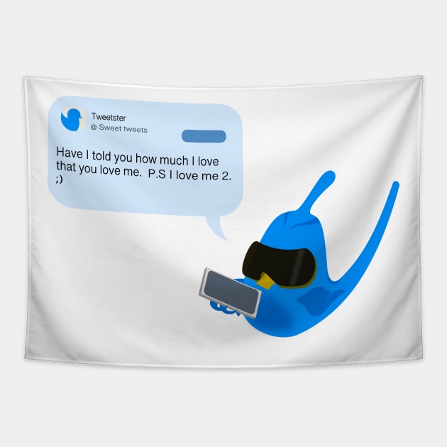 sweet  tweet Tapestry by moonmorph