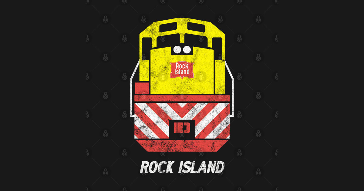 Vintage Rock Island Railroad Train Engine Rock Island TShirt