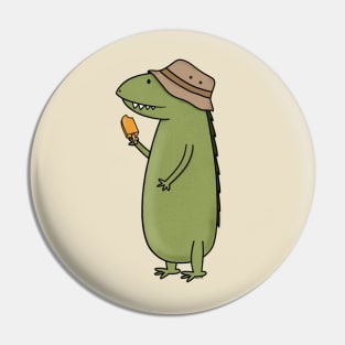 Lizard Monster with Popsicle Pin