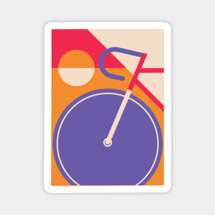 Modern Art Bicycle Cycling Graphic Magnet