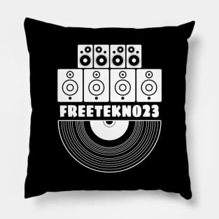 Freetekno Soundsystem Vinyl Pillow