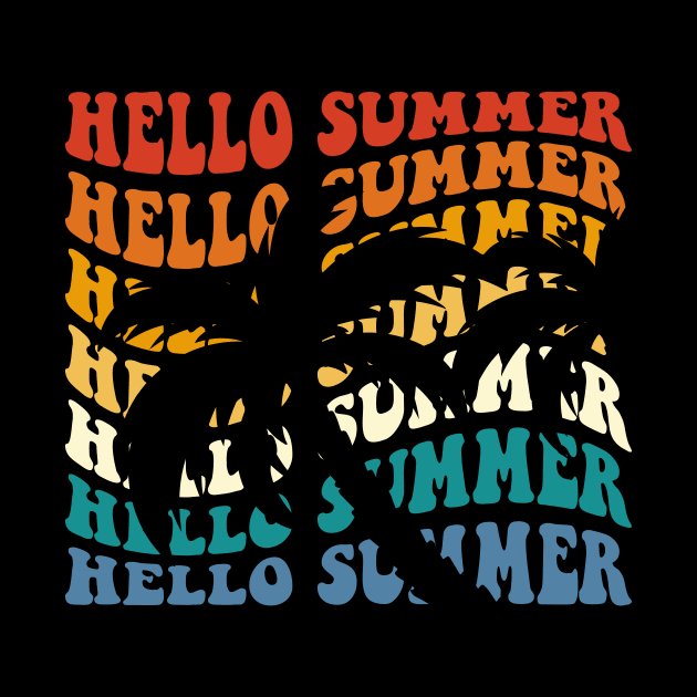 Hello Summer T Shirt For Women Men by QueenTees