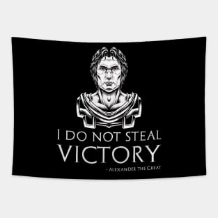 Alexander The Great - I Do Not Steal Victory - Macedonian History Tapestry