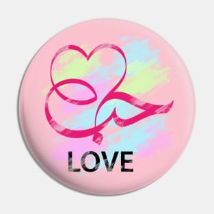 Love in Arabic calligraphy Pin