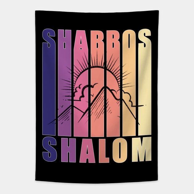 Shabbos Shalom Vintage Sunset Tapestry by DPattonPD