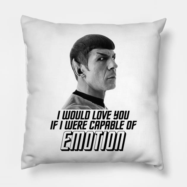 STAR TREK - love and emotion Pillow by ROBZILLA