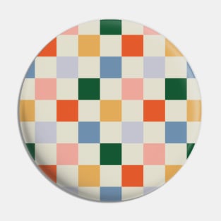 Checkerboard pattern RAINBOW Pin