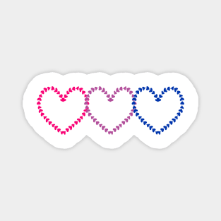 bisexual hearts Magnet