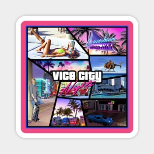 Vice City Nights Album Art Magnet