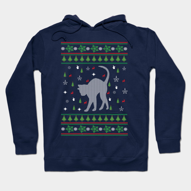 Cat Christmas Jumper Cat Ugly Christmas Sweater Hoodie Teepublic