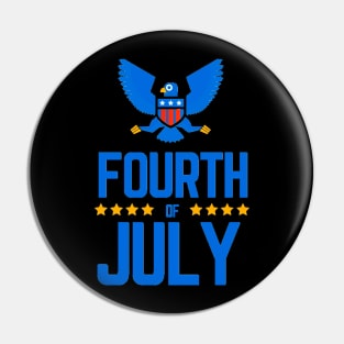 Fourth of July - July 4th - Independence Day Pin