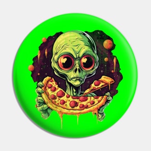 Alien & Pizza Pin