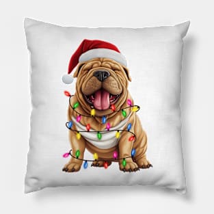 Christmas Shar-Pei Pillow