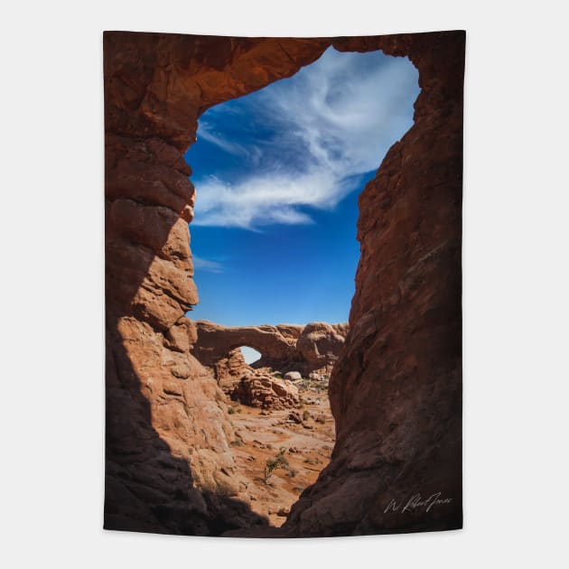 Turret Arch Tapestry by jonesing