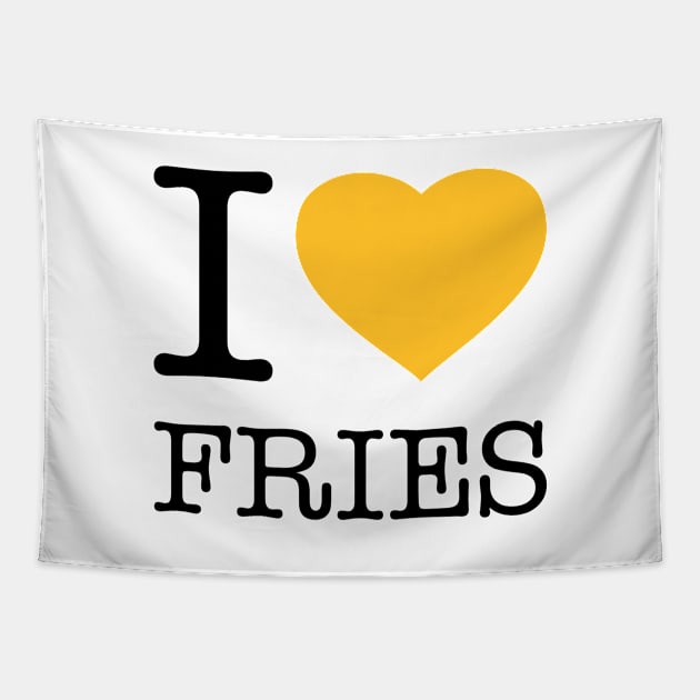 I LOVE FRIES Tapestry by eyesblau