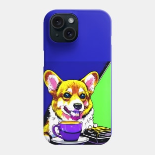 Corgi And Coffee Phone Case