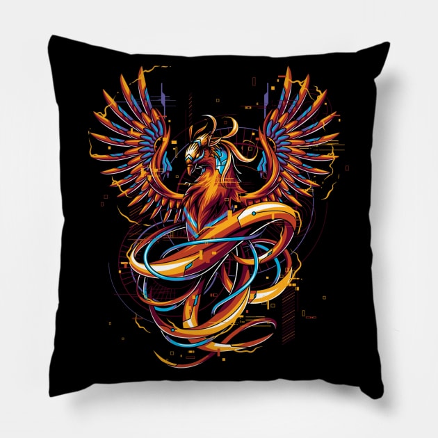 Phoenix Pillow by XXLack