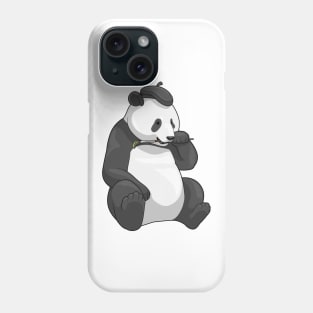 Panda Painter Paint brush Phone Case