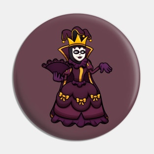 Female Venice Carnival Jester Pin