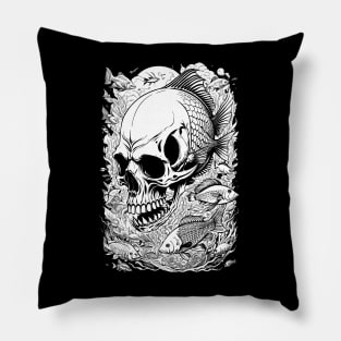 Skull Fish Pillow